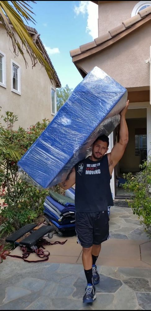 Hired movers at work
