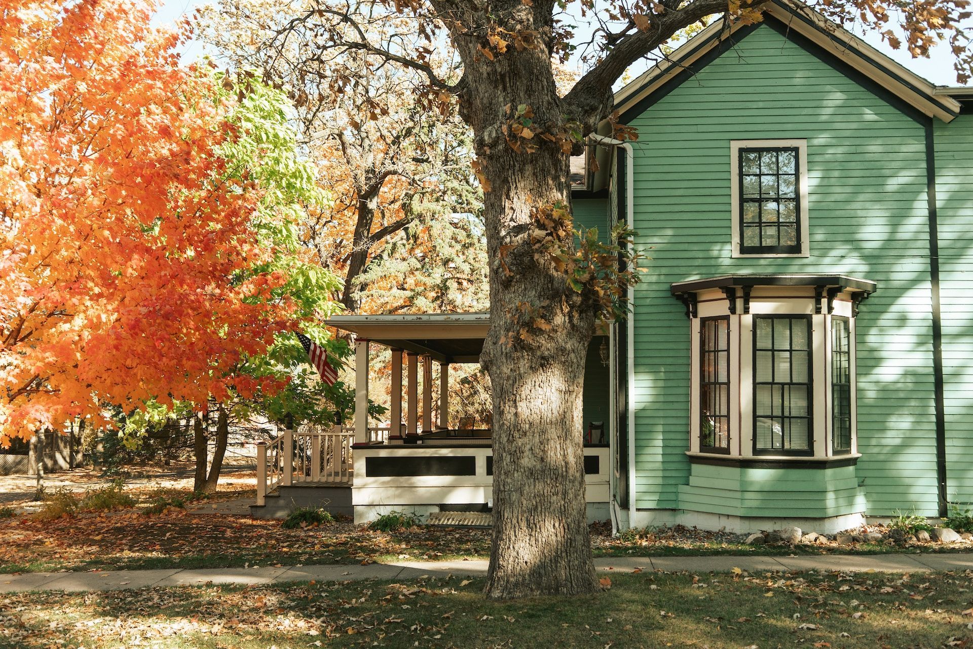 Beautiful fall house