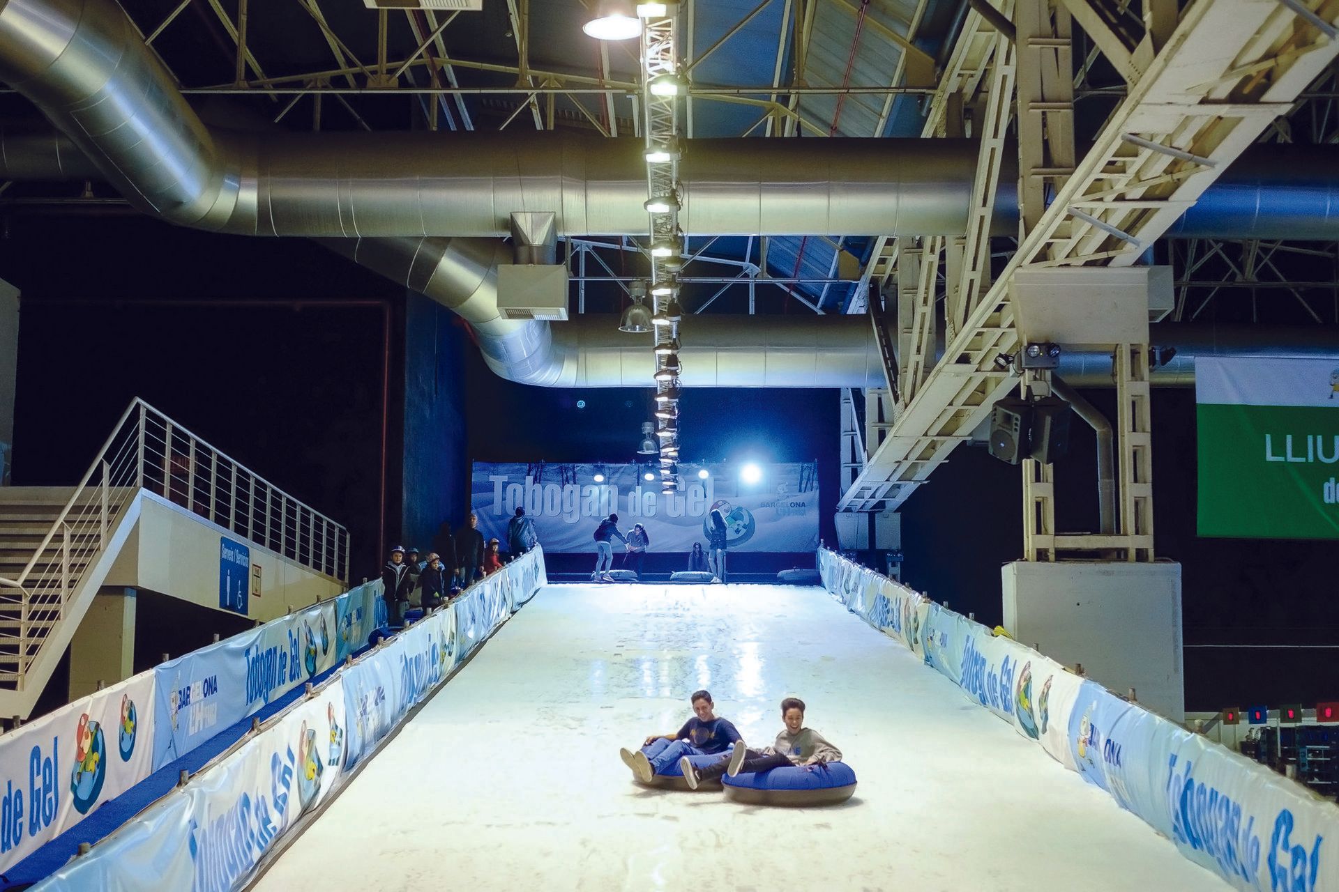 Full view of ice slide