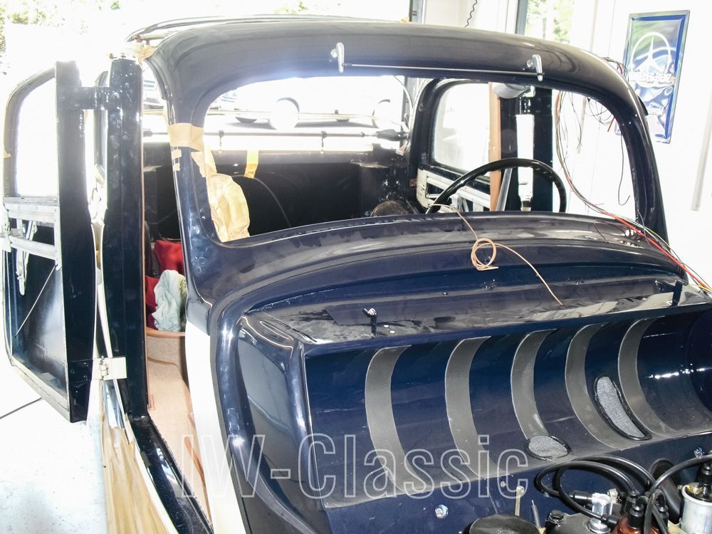 Mercedes Benz 170V beim Zusammenbau in unserer Oldtimer Werkstatt