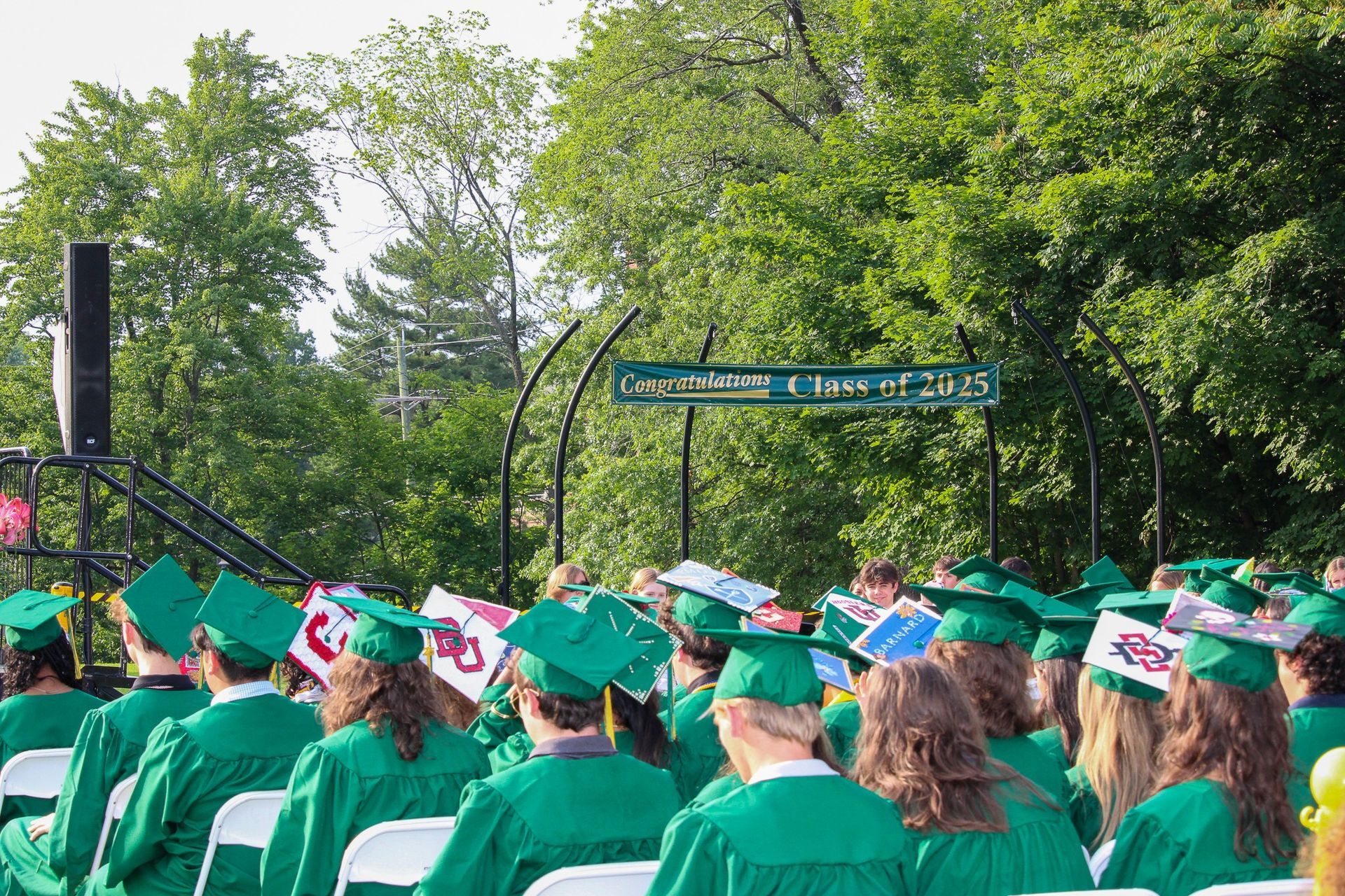 Students at a graduation