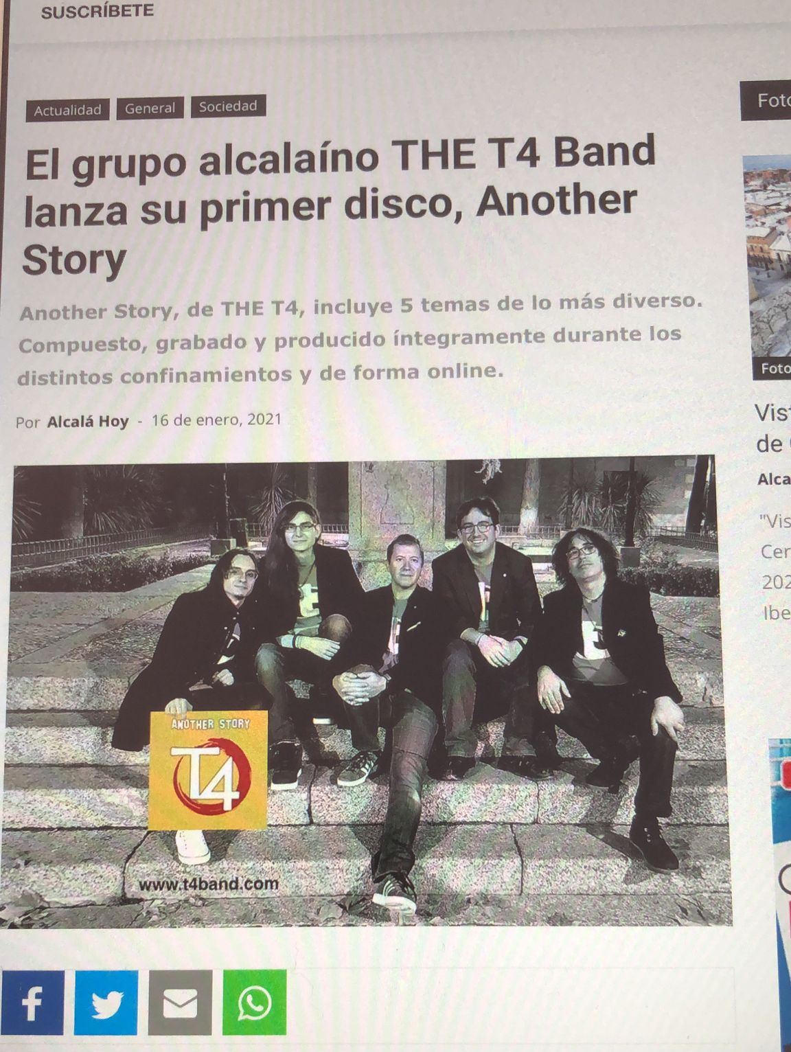 T4 publica su trabajo Another Story