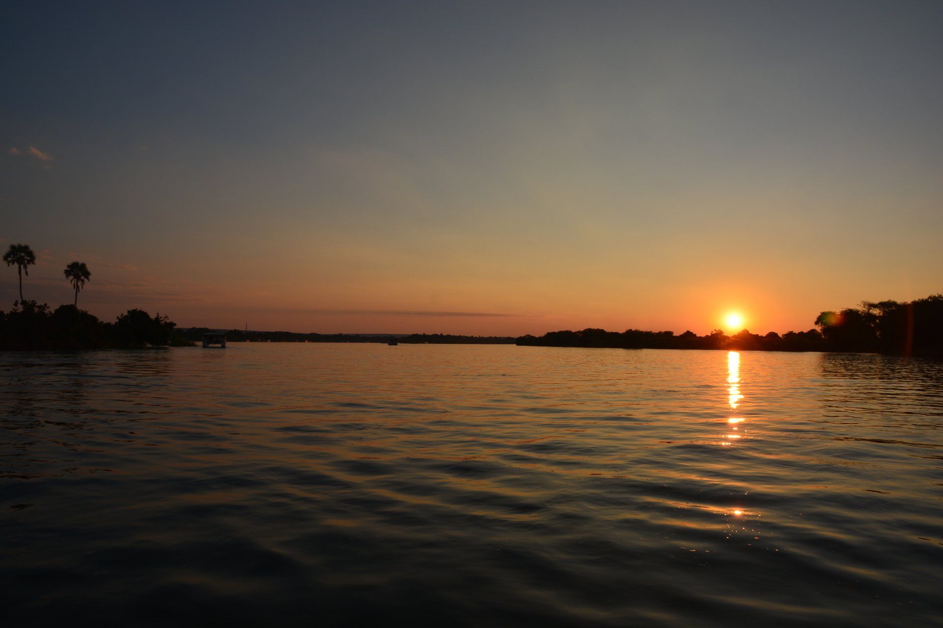 Sonnenuntergang Zambezi River
