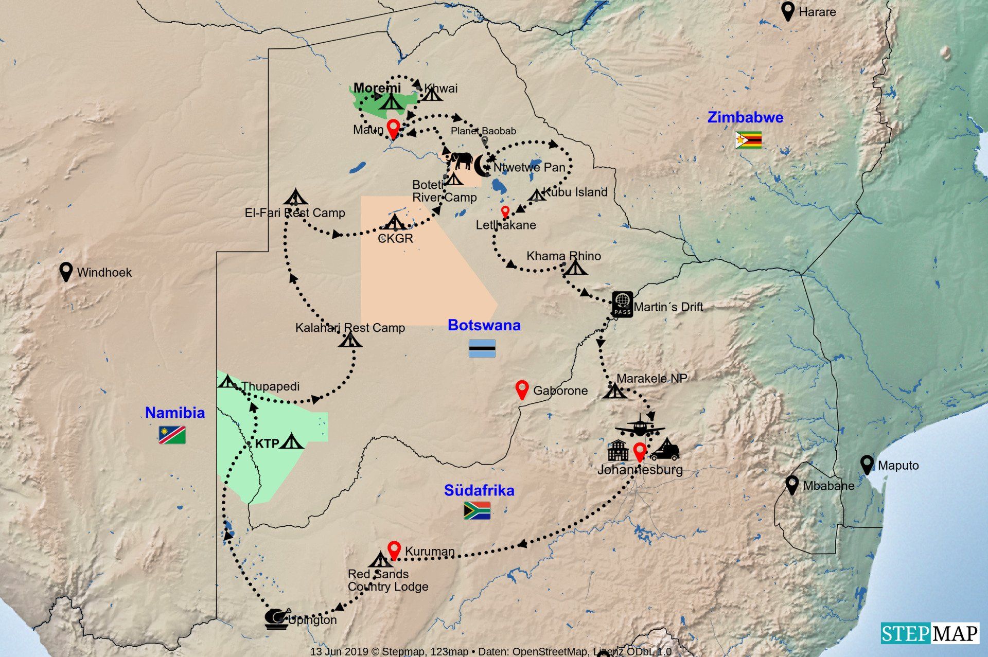 Reisebericht Botswana und Victoria Falls