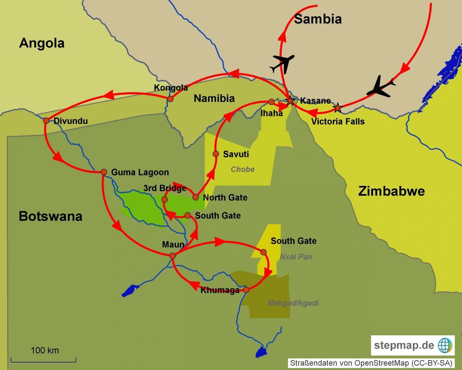 Reisebericht Botswana und Victoria Falls