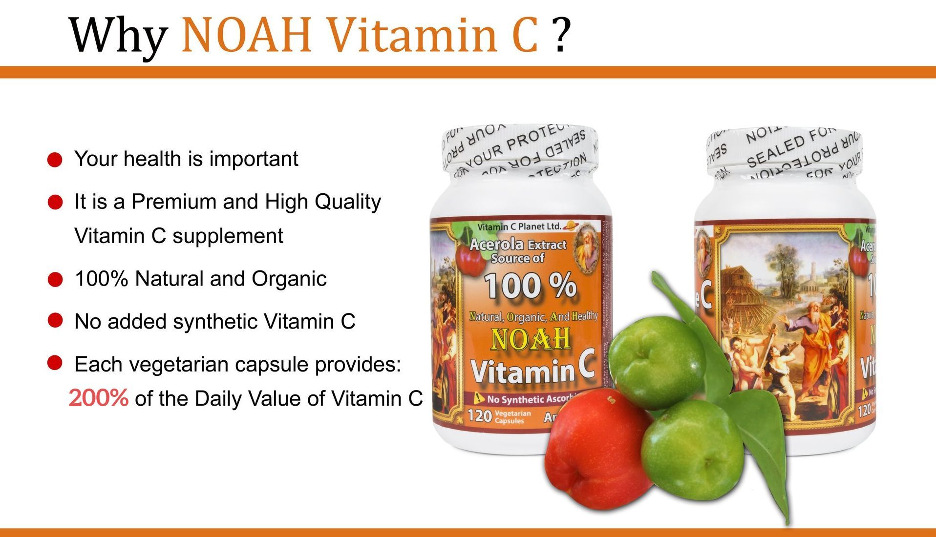 Why NOAH Vitamin C organic vitamin c