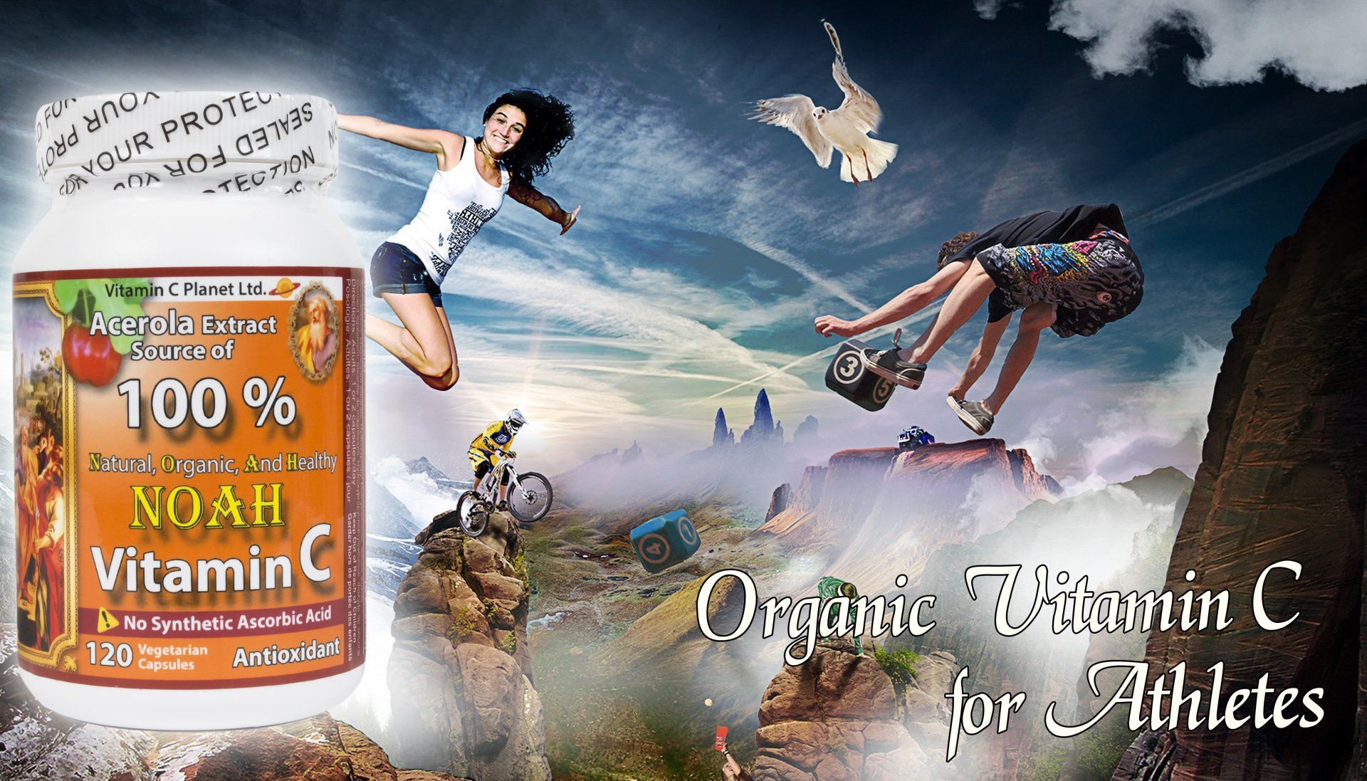 NOAH Vitamin C natural and organic vitamin c for athletes choice