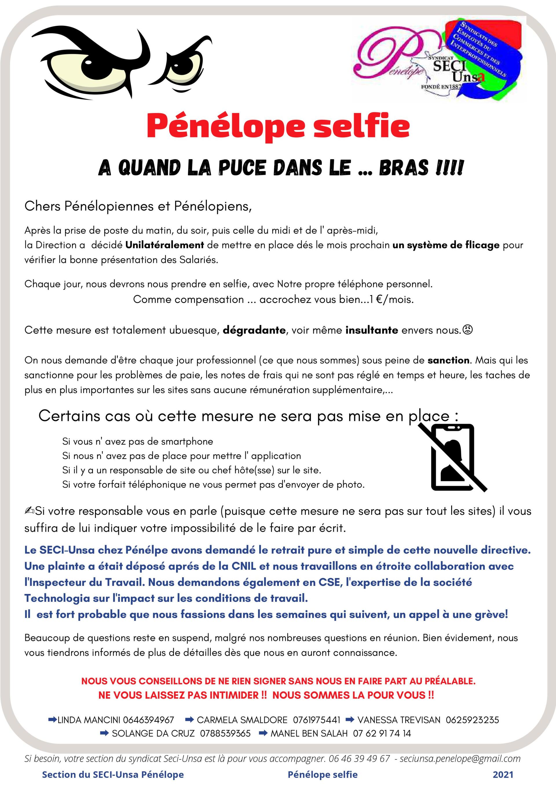 Pénélope selfie
