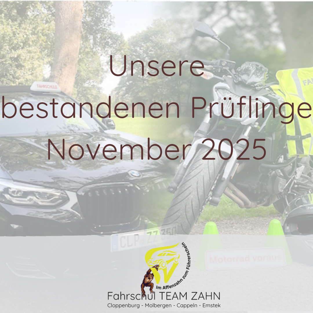 BESTANDENE PRAXISPRÜFUNG AUGUST 2025 FÜHRERSCHEIN PRAKTISCHE PRÜFUNG CLOPPENBURG