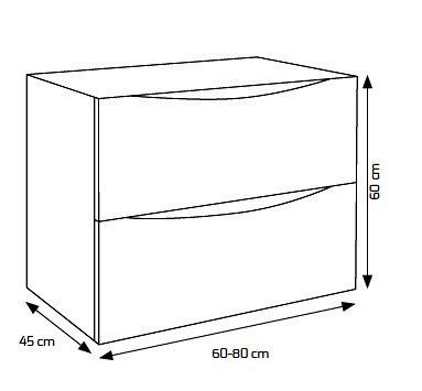 Esquema modelo ARCO Esquema mueble baño ARCO