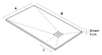 Esquema platos ducha resina NATURE