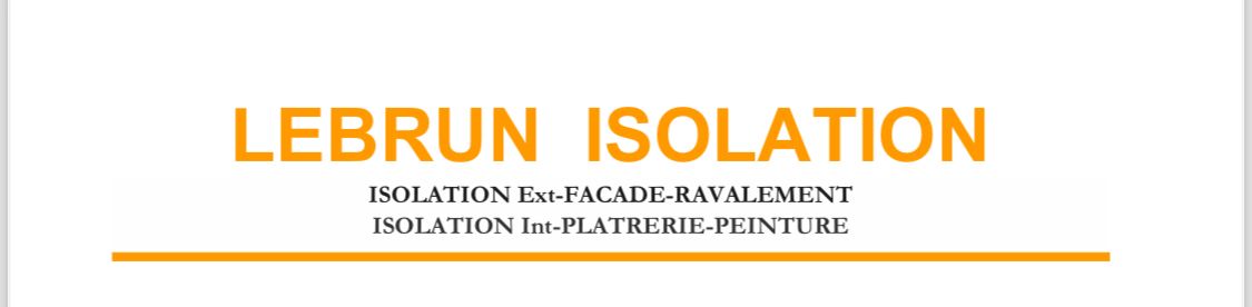 LEBRUN ISOLATION