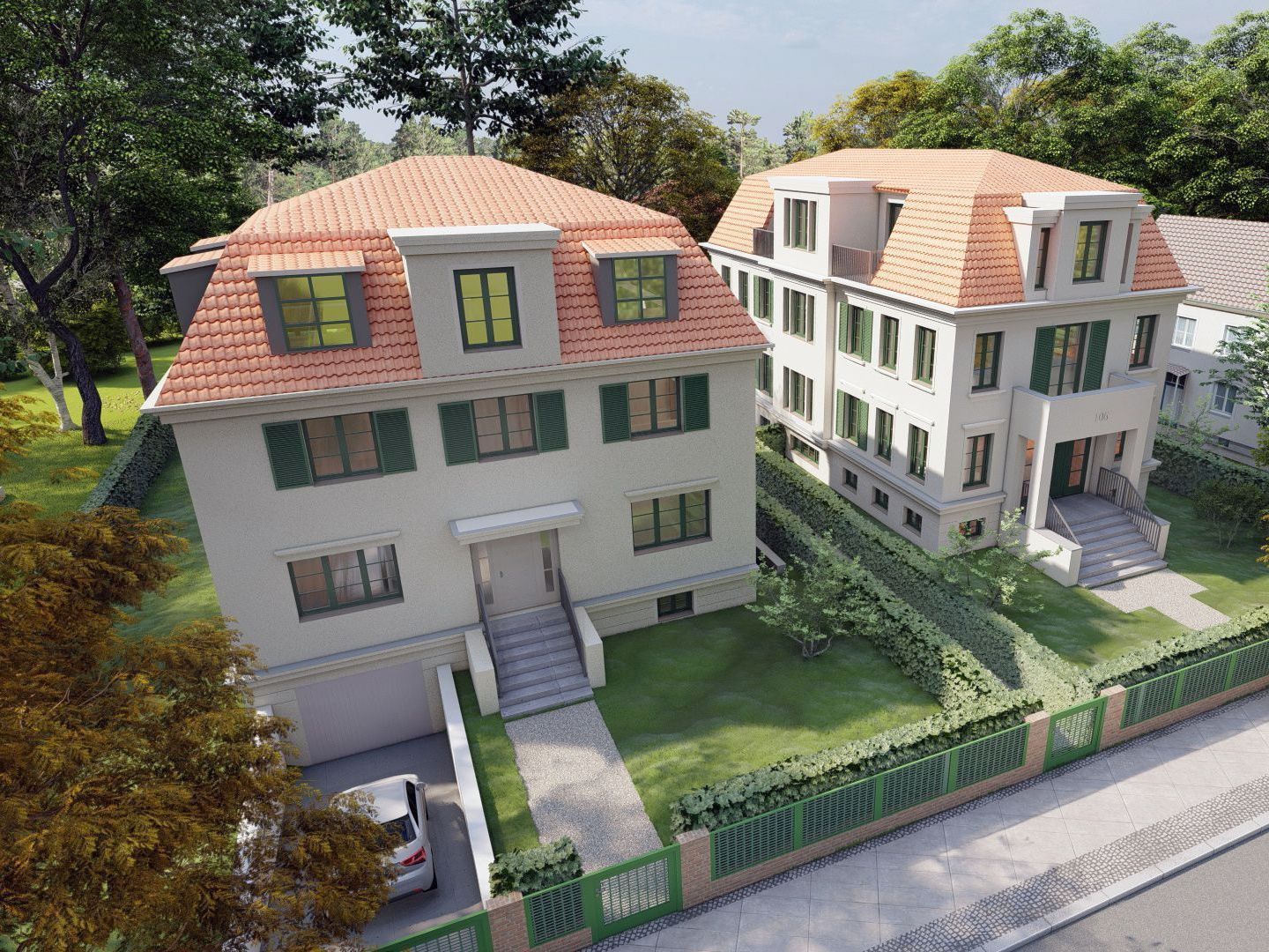 © Patzschke Schwebel Planungs GmbH New construction villa style in Berlin-Zehlendorf