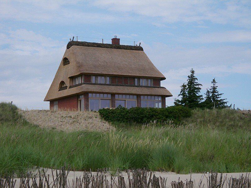 Dune protection on a North Sea island Dune protection on a North Sea island