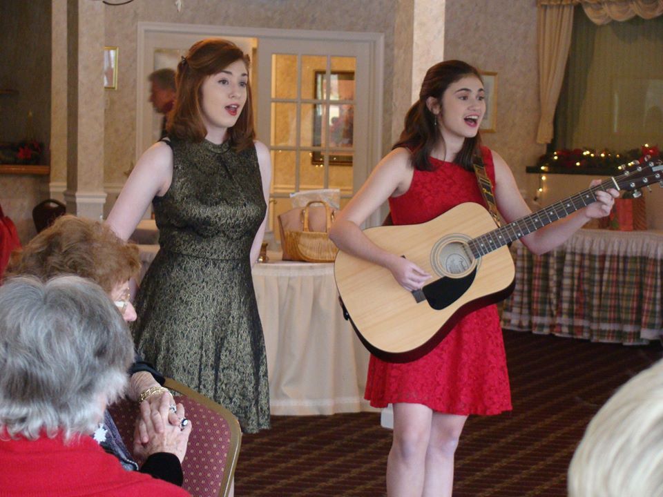 Brigid and Shannon Harrington at a Broadway ArtsReach performance