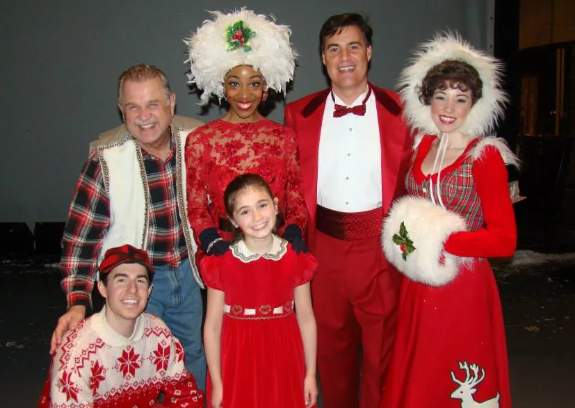Shannon with some of her castmates of Irving Berlin's White Christmas Broadway national tour 2013