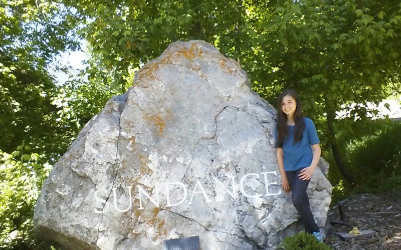 Shannon Harrington at the Sundance Director's Lab in Utah
