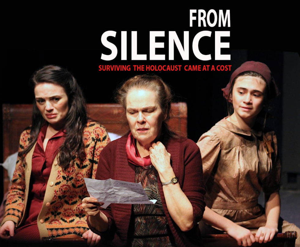Krystal Rowley, Karen Lynn Gorney, Shannon Harrington in promotional photo for From Silence at Theater for the New City, NYC