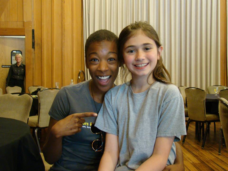 Shannon Harrington with fellow actor Samira Wiley at Sundance Director's Lab, Utah