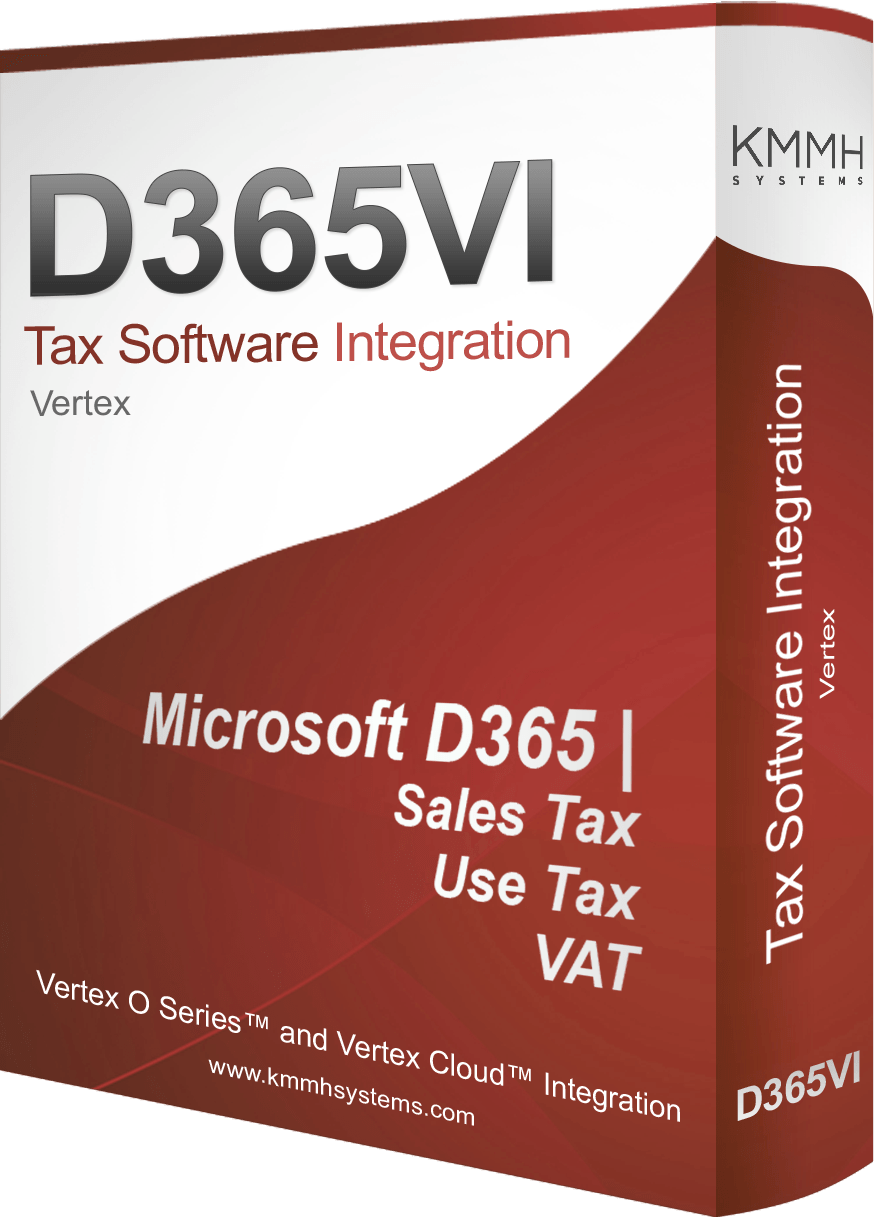 Integration between Microsoft D365 and Vertex O Series or Vertex Cloud