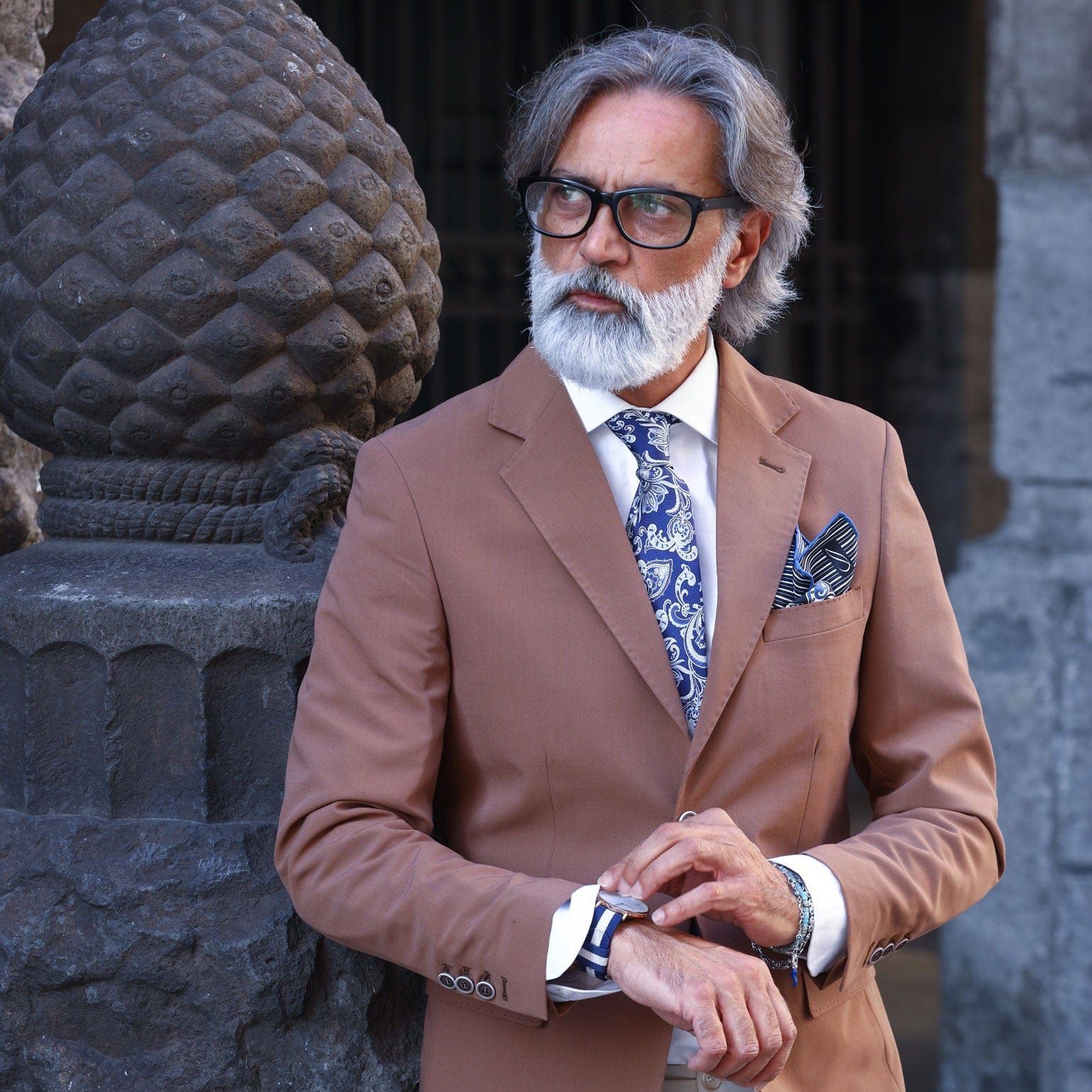 Seidenkrawatte Made in Italy - Comer See