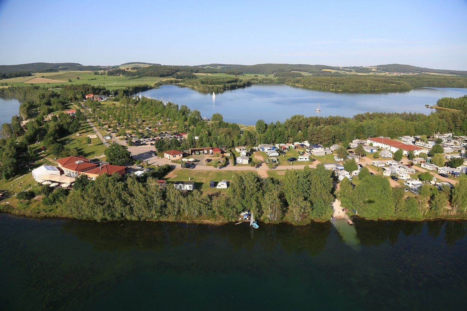 Camping Park Murner See direkt am Seeufer zwischen Brücklsee im Oberpfälzer Seenland