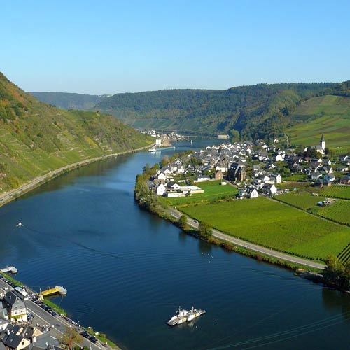 Weingut kaufen Mosel - Weinberge und Fluss