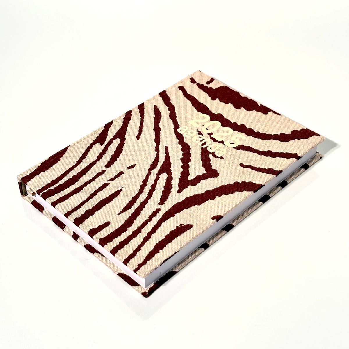 cuaderno forrado estampado cebra