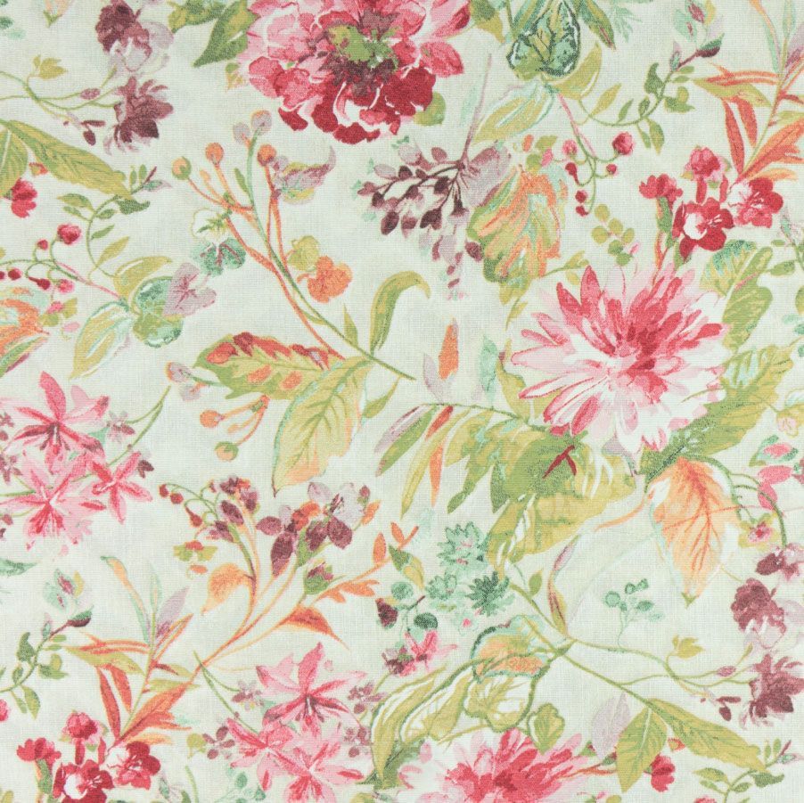 tejido estampado para encuadernar flor rosa