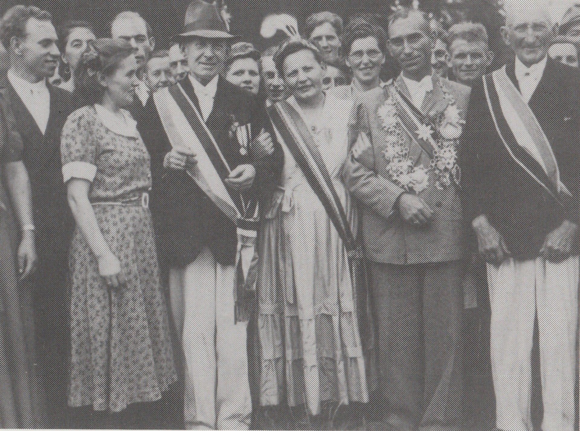 König 1949 Hans Wortmann König des Festes 1949: Hans Wortmann, der „Armbrustkönig“