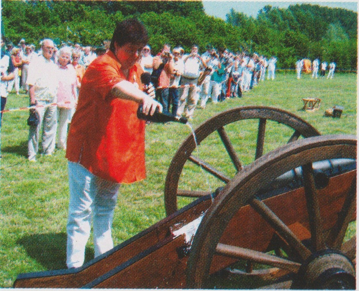 Kanone Taufe Taufe der Kanone am 24. Juni 2006 durch Taufpatin Annette Remmert