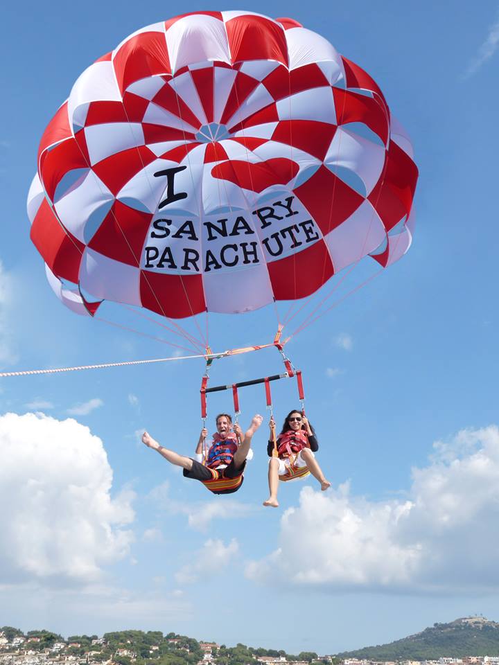 sanary parachute vol a deux persoones