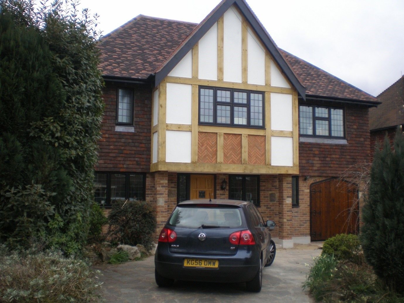 Modernised home with bespoke timber framing and herringbone cladding, fully renovated by Richard Norton Construction on Sunderland Avenue in North Kent.