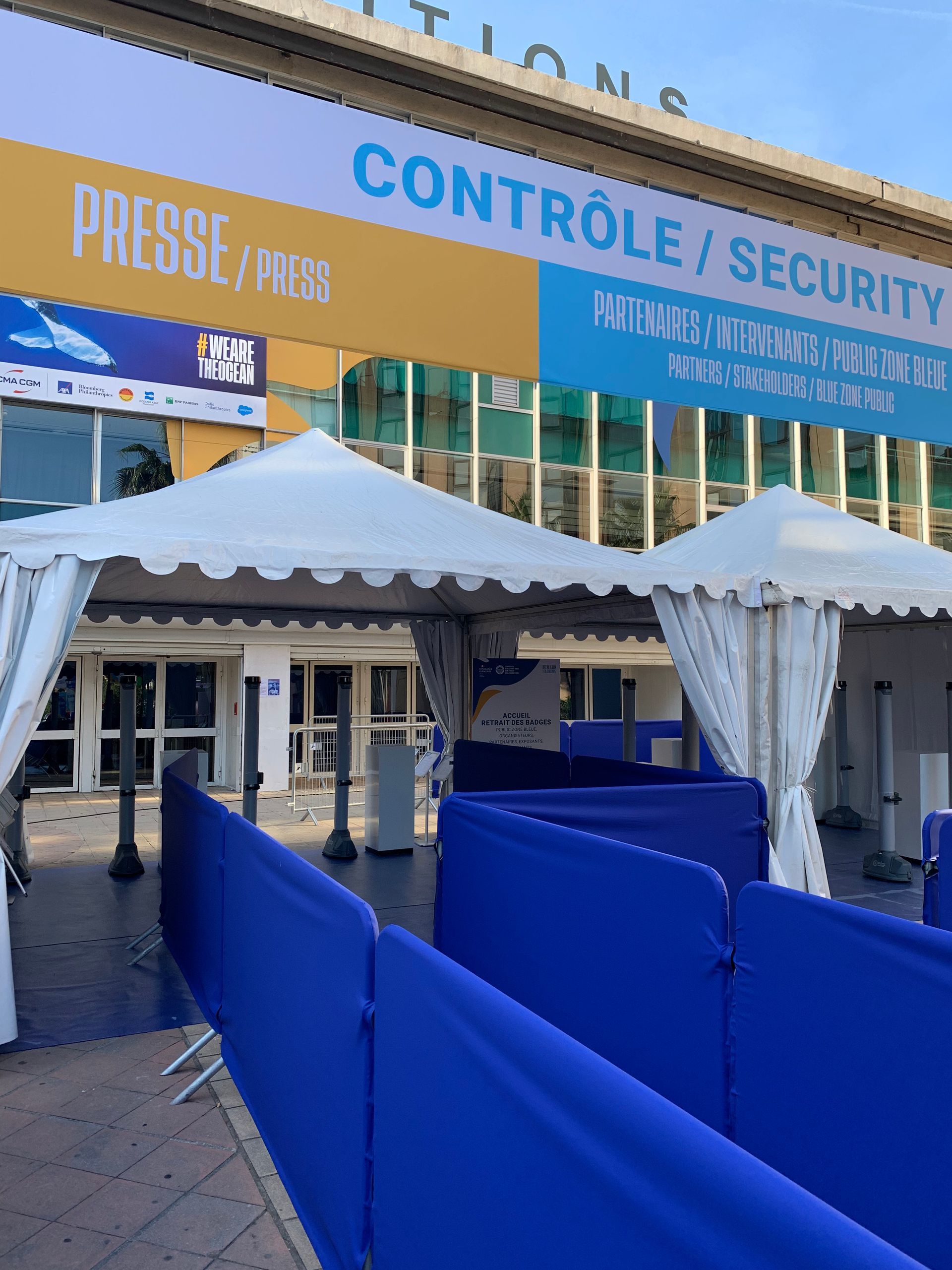 Entrée portiques de sécurité