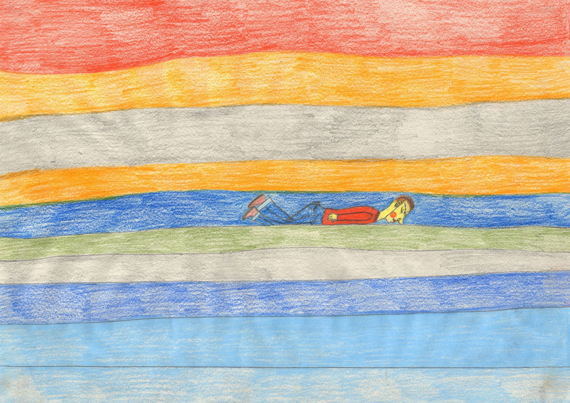 Nina Weber ELISABETH Bleistift und Buntstift auf Papier, 30 x 42 cm, 2016