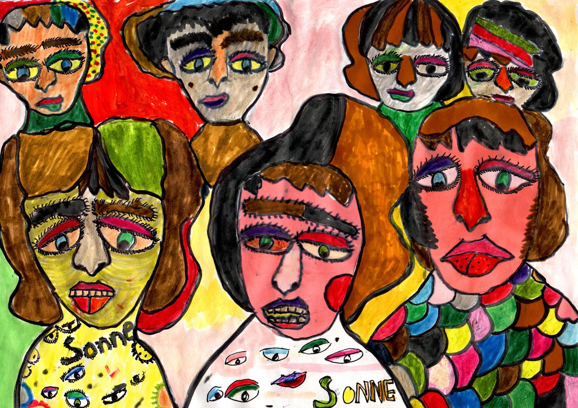 Nilüfer Yildirim Winterbild (winter image) ink pen on paper, 20 x 30 cm, 2020