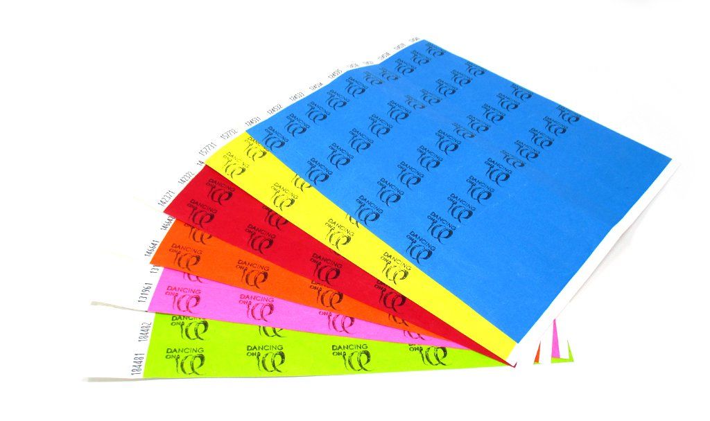 Tyvek Eintrittsbänder 1-farbig bedruckt