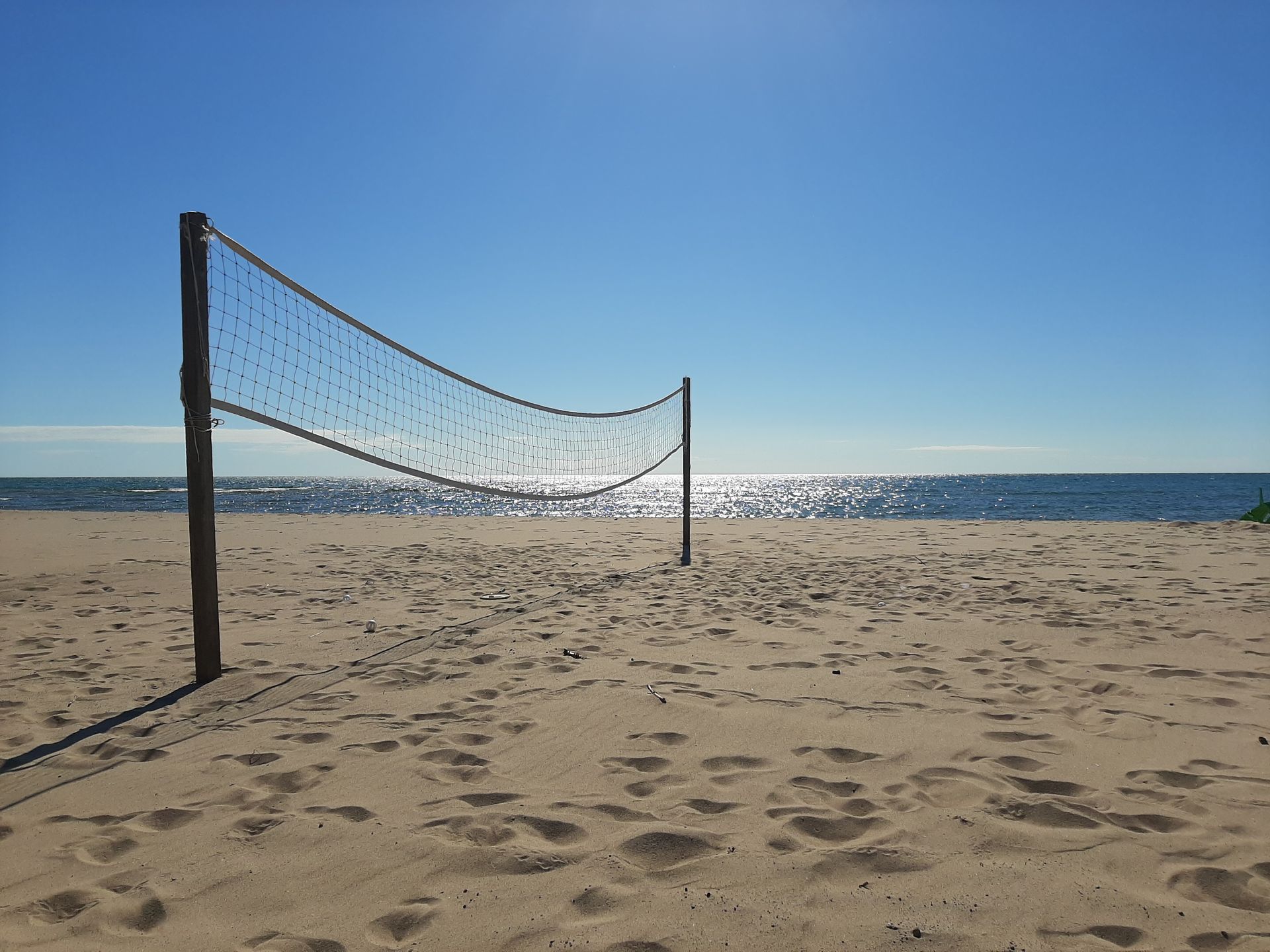 Beach Volleyball on Lake Huron at Blue Horizon Court Resort Oscoda Michigan