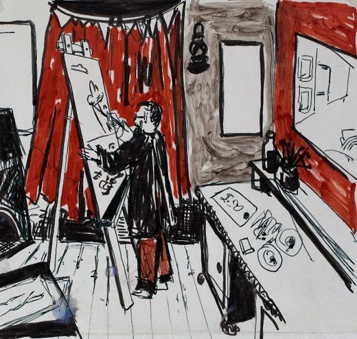 frühes Atelier Niklaus