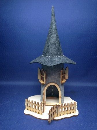 Filzhaus graumeliert / schwarzmeliert