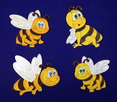 Bienen aus Holz