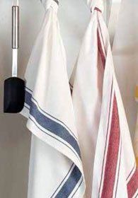 Hospitality Border Striped Cotton Kitchen Bar Towel