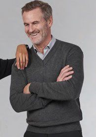 Uniforms - V-Neck Pullover Sweater, Cashmere like Acrylic