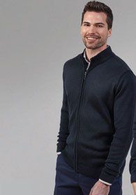 Uniforms - Cardigan Sweater with Zipper, Zip Up, Mock Neck
