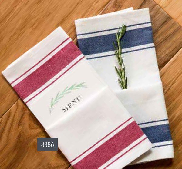 Hospitality Woven Striped Bistro Napkins
