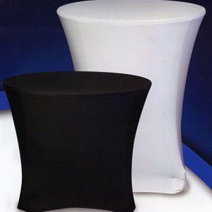 Hospitality Stretchy Fabric Table Covers Bistro, Cocktail