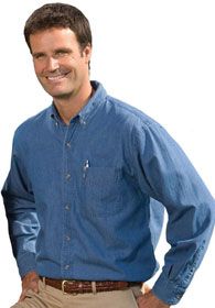 Uniforms - Work Denim Shirt Long Sleeve