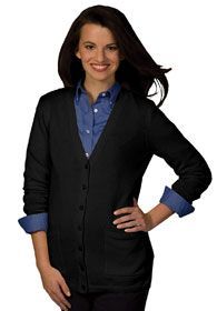 Uniforms - Cardigan Sweaters with Buttons, Cotton Blend