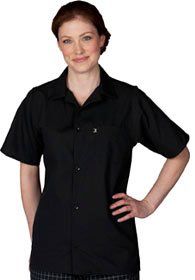 Uniforms - Kitchen Cook Shirt Buttons Black