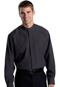 Uniforms - Men's Batiste Banded Collar Shirt